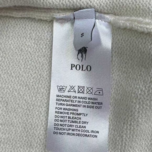 Polo Ralph Lauren White sweater with cartoon bear pattern - Picture 8 of 8